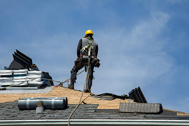 Professional Flat Roof Repair technician working in Sparta, MO